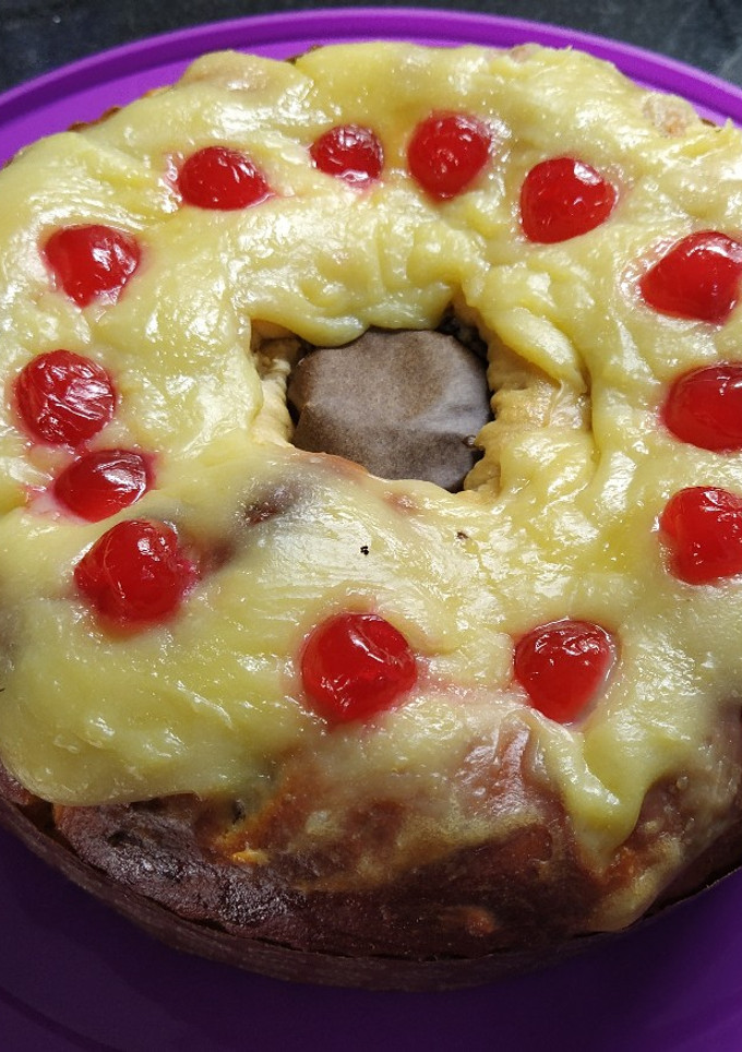 Una foto de Rosca de Pascua rellena con ricota
