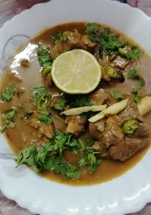 A picture of Mutton Nehari.