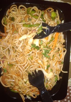 A picture of Hakka noodles.