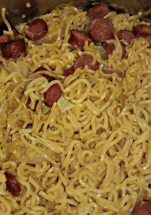 A picture of Sausage indomie.