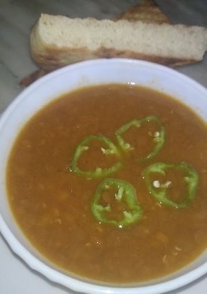 صورة لوصفة شوربة العدس
