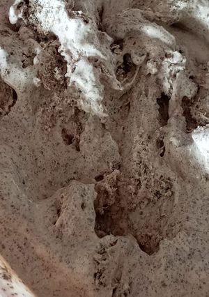 Una foto de Helado de cookies and cream