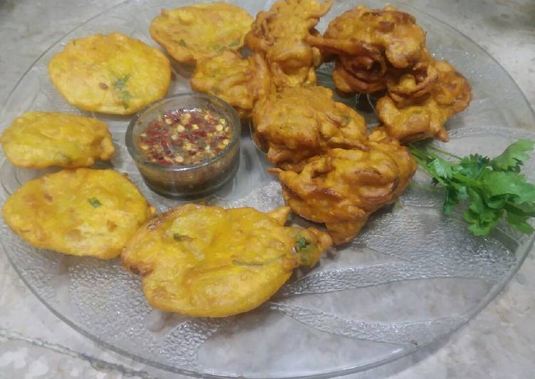 Recipe of Super Quick Homemade Alo or baysan kay pakora