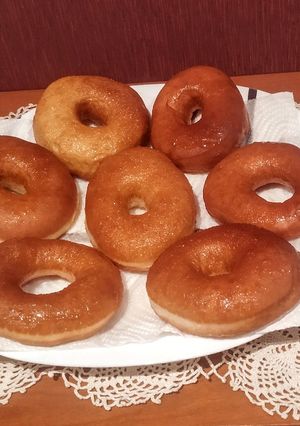 Una foto de Donuts de avena y yogur, saludables