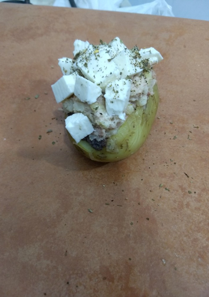 Una foto de Papa rellena de atún