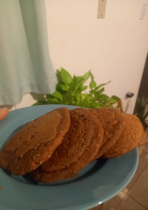 Una foto de Hot cakes integrales, sin huevo ni leche (veganos)