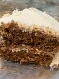 Carrot cake with cream cheese frosting