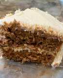 Carrot cake with cream cheese frosting