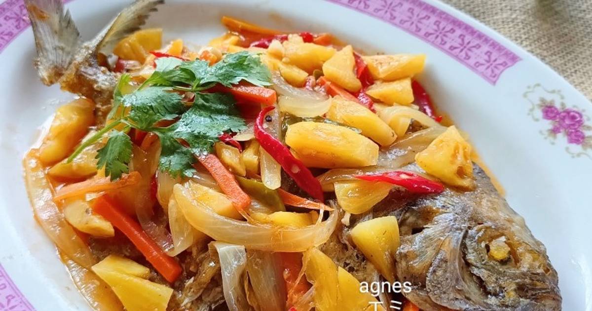 Resep Ikan Bawal Asam Manis Oleh Agnes エミリア 💕 Cookpad