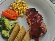 Gambar steak ayam bbq