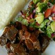 Wet fry beef Served with kachumbari