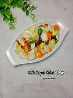 Foto resep Cah Sayur Bakso Ikan