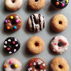 Assorted Doughnuts A picture of Assorted Doughnuts.