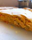 Tarta de puerro y pollo