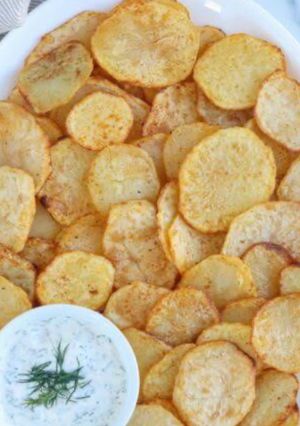 A picture of Potato slices.
