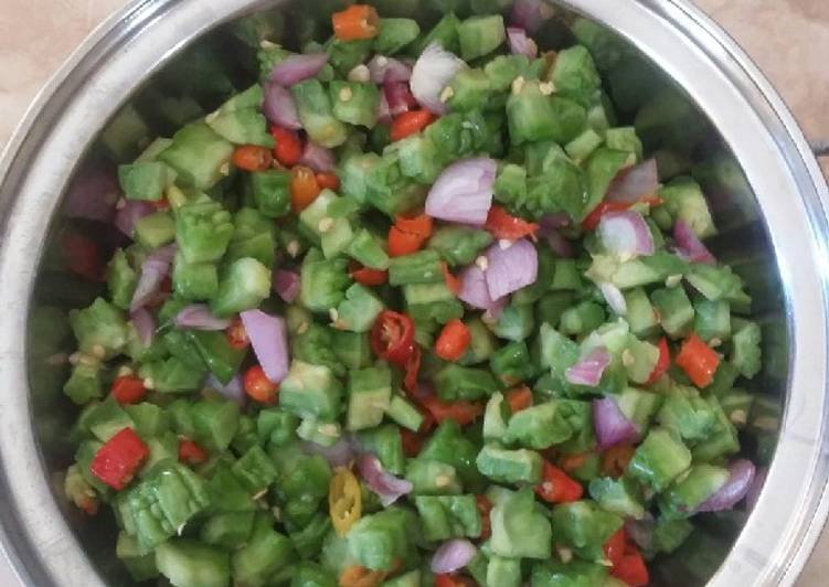 Resep Sambal Paria Mentah Anti Gagal