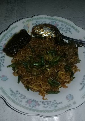 Foto resep Mi goreng + kacang panjang