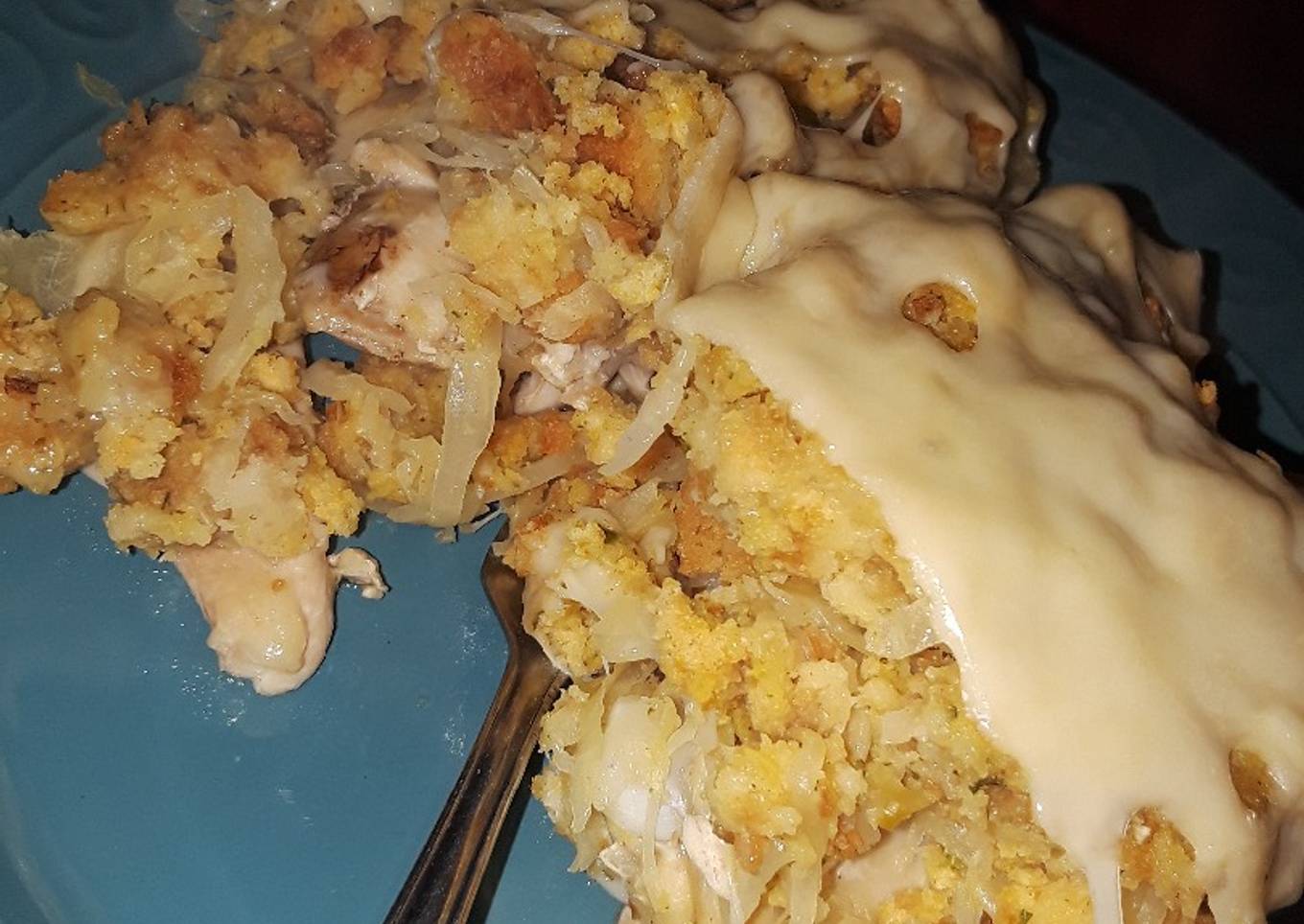 Kraut and Swiss Chicken Casserole