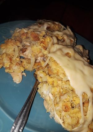 A picture of Kraut and Swiss Chicken Casserole.