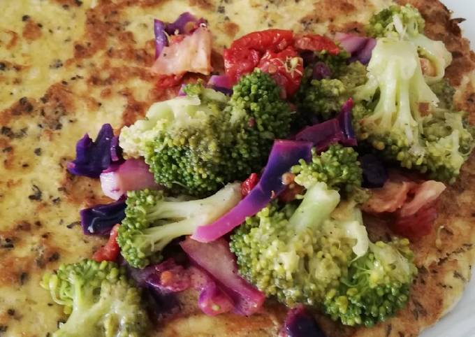 Omlet Yatağında Brokoli Salatası