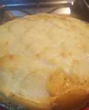 Pastel de papa con jamón y queso