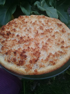 Una foto de Tarta de coco y dulce de leche