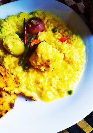A picture of Khichudi or khichri.