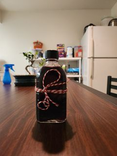 A picture of Blueberry-Ginger Shrub.