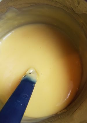 Una foto de Crema pastelera sin huevo facilísimo