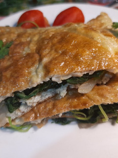 Foto resep Omelet Bayam