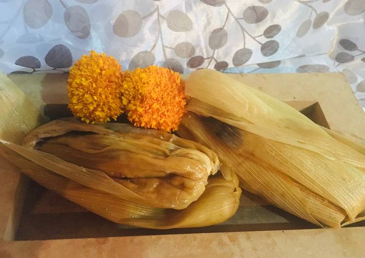 Tamal de salsa verde oaxaqueño