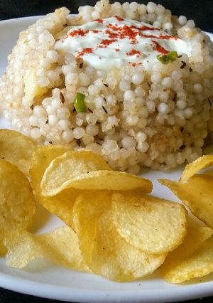 A picture of Sabudana khichdi.