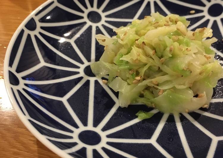 Steps to Make Homemade Korean cookery cabbage salad! (Namuru)