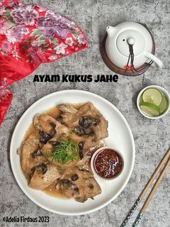Foto resep Ayam Kukus Jahe + Chili Oil