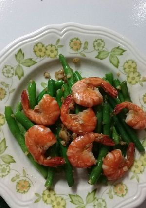 Foto resep Tumis buncis udang simple