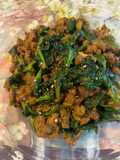 Stir-Fried Snow Pea Leaves with Ground Beef