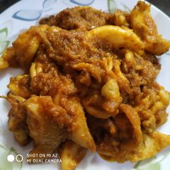 A picture of Squid masala.