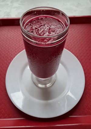 Banános - céklás - zabpelyhes smoothie recept fotója
