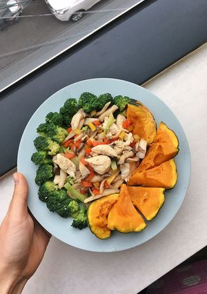 A picture of Chicken Breast Stir-Fry with Mushrooms and Broccoli (Eat Clean Dinner).