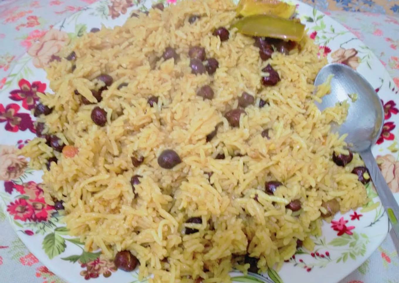 Black grams rice
