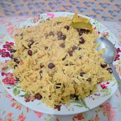 A picture of Black grams rice.