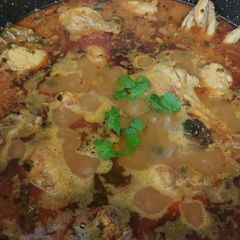 A picture of Desi Chicken Curry.