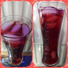 A picture of My Cherry Juice with Ice 😘.