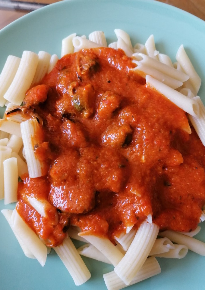 Una foto de Pasta con mejillones