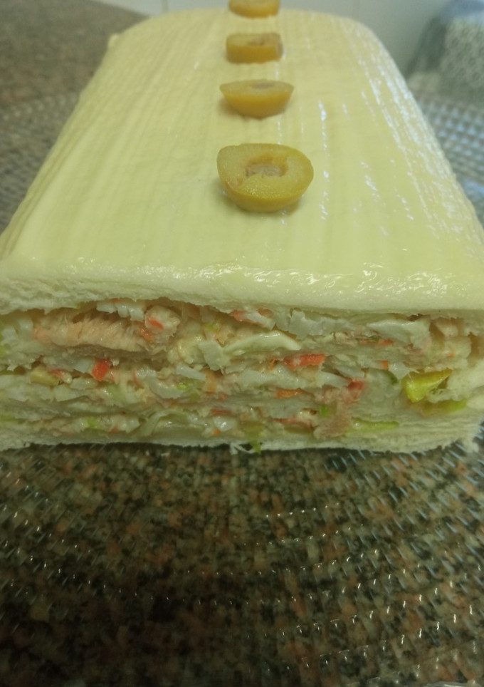 Una foto de Pastel de pan bimbo
