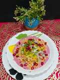 Healthy Beetroot Pulp Tikki Chaat