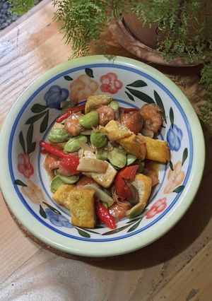 Foto resep Tahu Udang Petai
