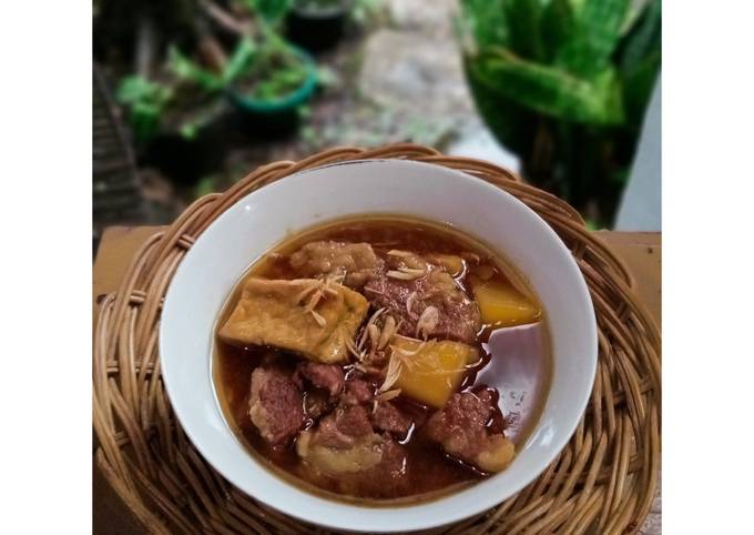 Semur daging hutang (tahu & kentang ðŸ¤)
