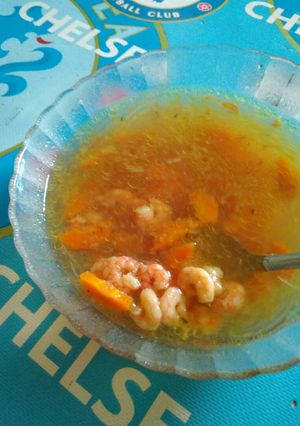 Foto resep MPASI 1y + sop udang & wortel