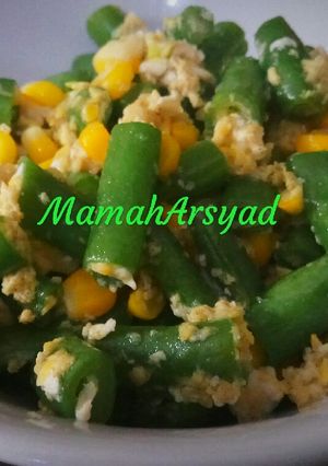 Foto resep Buncis jagung telor